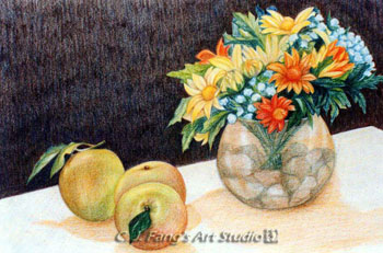 Apples and Flower